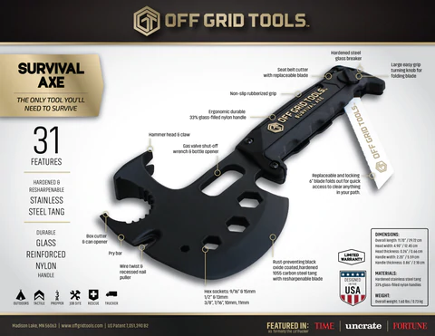 Best survival axe multi clearance tool
